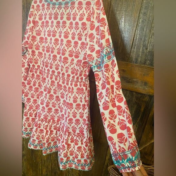 Mer St. Barth NWT Sz M Fuchsia Floral Clara Summer Luxury Resort Worthy Dress - Picture 6 of 10